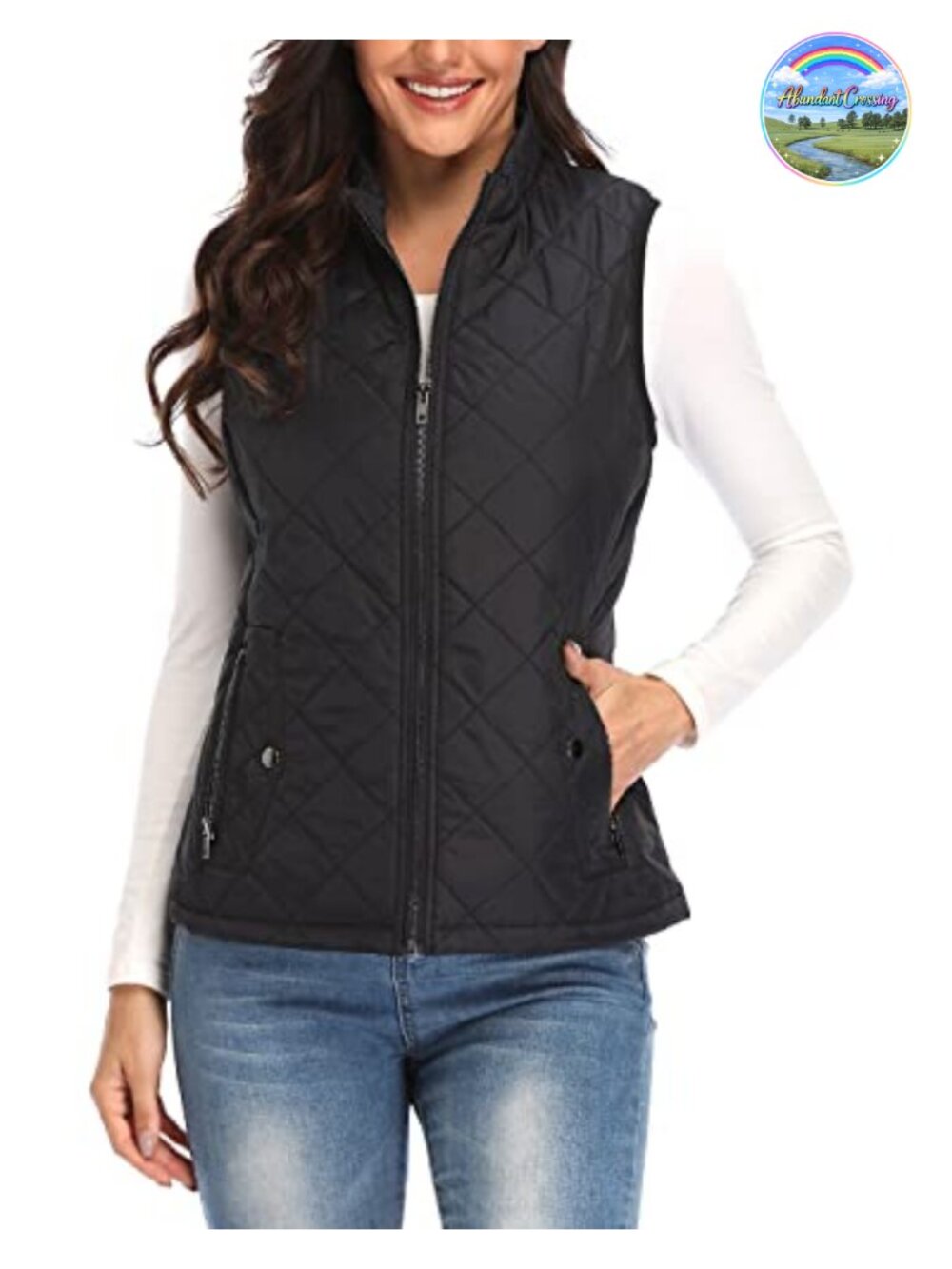 Quilted Lightweight Zip Pockets Padded Gilet Vest